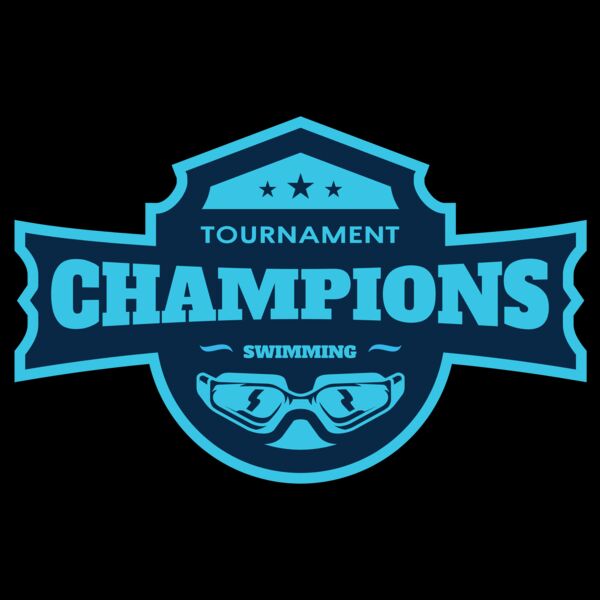 Champions Tournament Swimming logo template Thumbnail