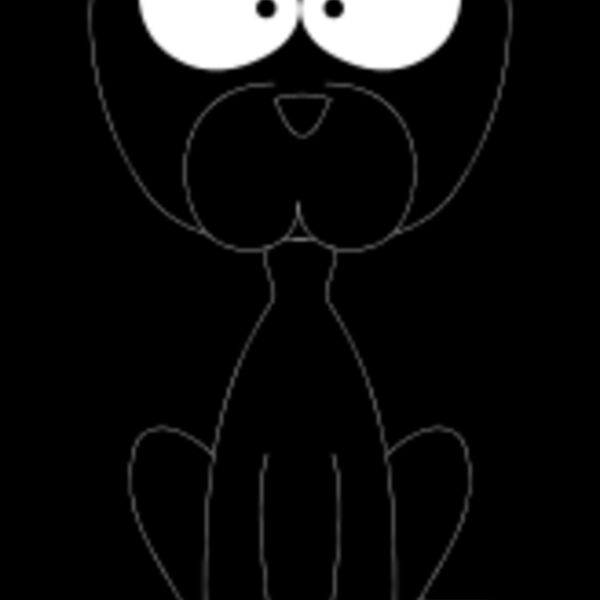 black cat cartoon Thumbnail