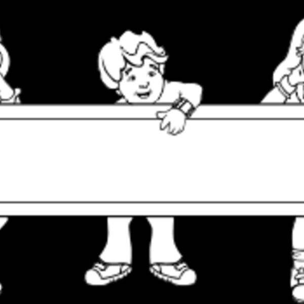 kids with sign Thumbnail